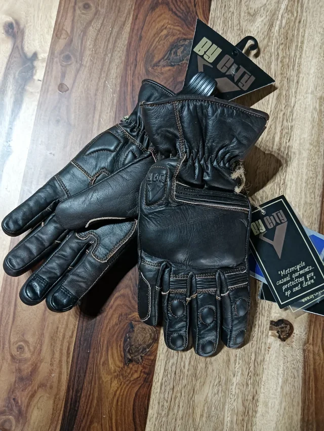 Guantes moto By City cuero