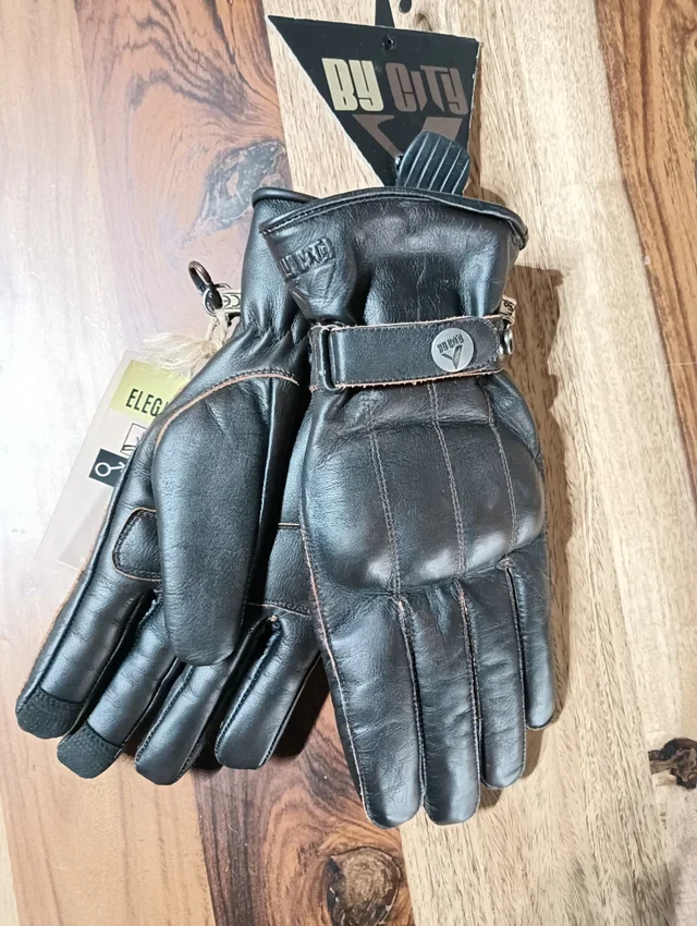 Guantes moto By City piel elegante L